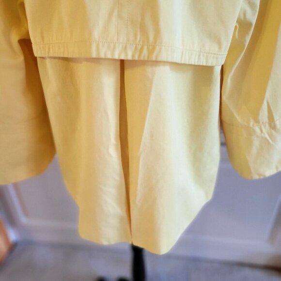 Style & Co  Swing  Yellow Rain Coat /  Peacock  Jacket  -  L - Picture 10 of 10